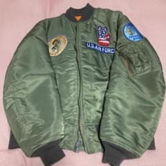 極美品　バズリクソンズ　MA-1フライトジャケット　希少Lサイズ　スヌーピーのサムネイル