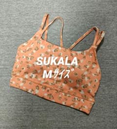 ③【新品未使用】SUKALAスカーラ ヨガウェア ブラトップ 花柄M 