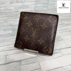 美品　45 ルイヴィトン 二つ折り財布　Wホック　モノグラム　nu4 45 LOUIS VUITTON ルイヴィトン 二つ折り財布 モノグラム bi6 - メルカリ