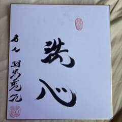 羽生善治名人、現九段直筆揮毫色紙 - メルカリ