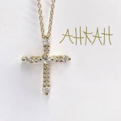 K18 アーカーAHKAH ミュゼクロスネックレス AHKAH】【ahkah blanc】アーカー『K18YG アーカーブラン ミュゼ