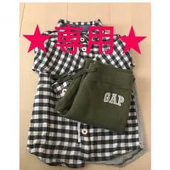 ★ひさ様専用★ チェックシャツ100 & GAPズボン95のサムネイル