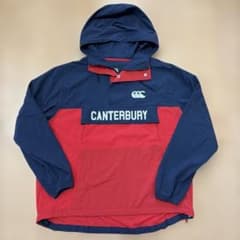 新品未使用、タグ付！CANTERBURY フード付きアノラック ピステ Mサイズ 激レア極美品！CANTERBURY フード付きアノラック ピステ Mサイズ
