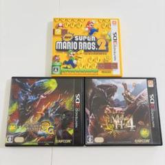 ニンテンドー3DSソフト4本セット☆マリオ・MH3G・MH4 - メルカリ