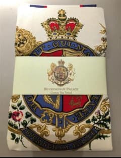 新品 Harrods バッキンガム宮殿 紋章 オーガニックコットン ティータオルのサムネイル