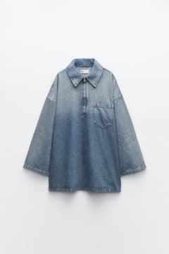 ZARA デニム ミニワンピースのサムネイル