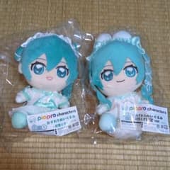 ピアプロ 初音ミク キャラ福くじ おすわりぬいぐるみ A賞① ラスト賞