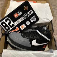 新品未使用 NIKE エアフォースワン ハイカット ワッペン付き 
