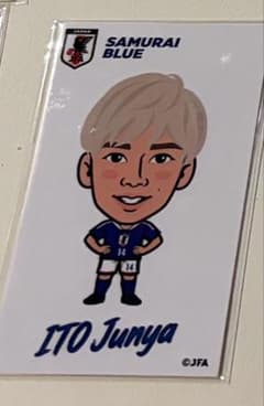 サッカー日本代表 モバガチャ 伊東純也 14 ステッカー - メルカリ