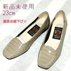 MIHAMA 23cm 新品未使用 エナメル グレージュ カッターシューズ - メルカリ