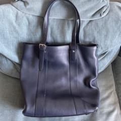 dunhill ネイビー レザー トートバッグのサムネイル