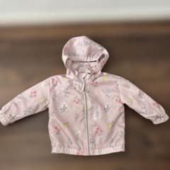 H&M 花柄ピンクジャケット　80サイズのサムネイル