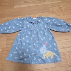 next コーデュロイ ワンピース ライオン刺繍のサムネイル