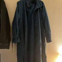 ロンドン古着　トレンチコート　青のサムネイル