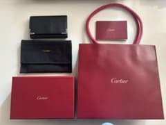 Cartier カルティエ 6連キーケース ブラック ボルドー レザー