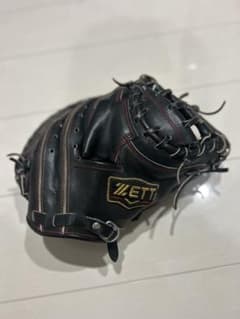 ZETT プロステイタス　硬式グローブ ブラック キャッチャーミットのサムネイル