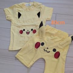 monpoke ピカチュウ Tシャツ パンツ セット 80cmのサムネイル