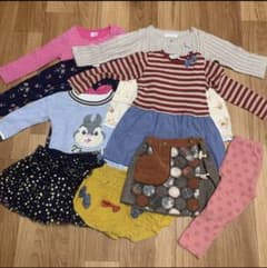 【お値下げ】90cm 女の子　長袖　まとめ売りのサムネイル