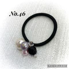 No.46ハンドメイド ヘアゴムのサムネイル