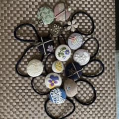 未*読様 ハンドメイド ヘアゴム 11点セット 刺繍 レース 和柄のサムネイル