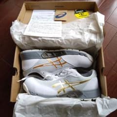 ASICS WINJOB CP212 AC 27.0cm ホワイト/ゴールド - メルカリ