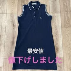 新品未使用　バーバリー　ポロシャツ　ワンピース　膝丈スカート　ゴルフ 新品未使用 バーバリー ポロシャツ ワンピース 膝丈スカート ゴルフ