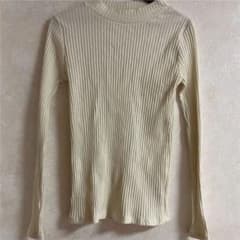 NAVY ニット トップス カットソー　白　アイボリー　クリーム色のサムネイル