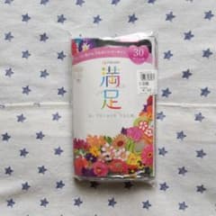 フクスケ満足30デニールタイツ3足組のサムネイル