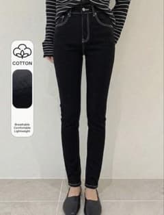 SHEIN ステッチスキニーパンツ 444736881のサムネイル