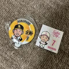 福岡ソフトバンクホークス　中村晃　7 ガチャ　バッチ　ステッカーのサムネイル