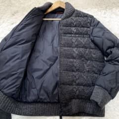 極美品✨ディーゼル ダウンジャケット K-BOOMS ニット切替 M相当 極美品✨ディーゼル ダウンジャケット K-BOOMS ニット切替 黒 L相当