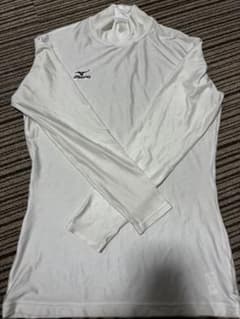 Mizuno ホワイト白長袖アンダーシャツ XL - メルカリ