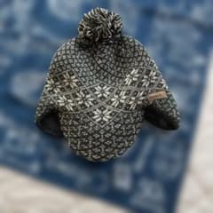 mont-bell ニット帽 ポンポン付き ノルディック柄のサムネイル
