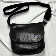 Back Channel 初期 パンチングレザー ショルダーバッグ ブラック 