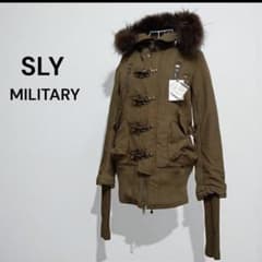 SLY スライ N3B ミリタリー モッズコート ラクーンファー y2k 美品☆SLY☆スライ☆ミリタリージャケット☆モッズコート☆ファー☆y2k