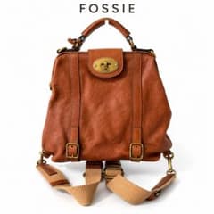 FOSSIL フォッシル 2WAY リュック ハンドバッグ レザー ブラウンのサムネイル