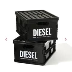新品未使用！未開封品！DIESEL 非売品コンテナBOX(黒)2個セット 収納 