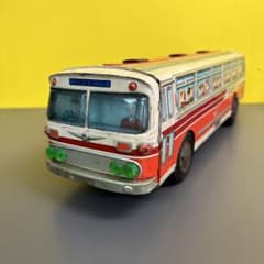 ブリキ　日本高速バス　イチコー製品　当時物　昭和レトロ　デッドストック　美品✨ レトロ ブリキ製 イチコー 製 バス 日本高速バス 当時物 - メルカリ