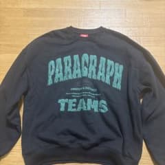 Paragraph スウェット トレーナー ブラックのサムネイル