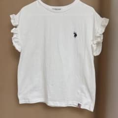 U.S.POLO ASSN. ワンポイント刺繍ショルダーフリルTシャツ　Mのサムネイル