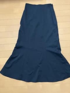 黒 マーメイド フレアスカート ロング丈のサムネイル