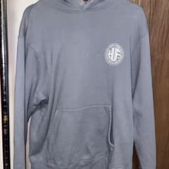 HUF 水色 パーカー Lサイズ　　ねこさん用のサムネイル