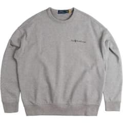 新品 POLO RALPH LAUREN スウェット ロゴ クルーネック グレー - メルカリ