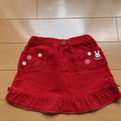Thumbnail of ミキハウス 赤いフリルスカートウサギ刺繍