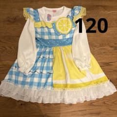 【新品未使用 タグ付き】キッズ　長袖ワンピース ひみつのアイプリ 120cmのサムネイル