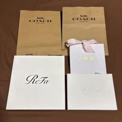 ショップ袋セット COACH Dior ReFaのサムネイル