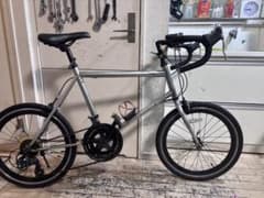 Drop handlebar mini velo, silver