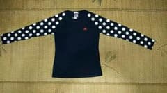 【新品】★アディダス 可愛い長袖Tシャツ 紺 M★のサムネイル