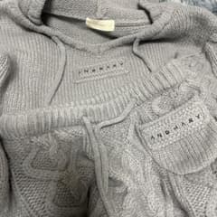 ANDMARY Mou loose knit set up グレー - メルカリ