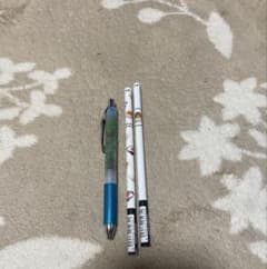 青ボールペン×1、ご飯イラスト鉛筆×2【新品未使用】のサムネイル
